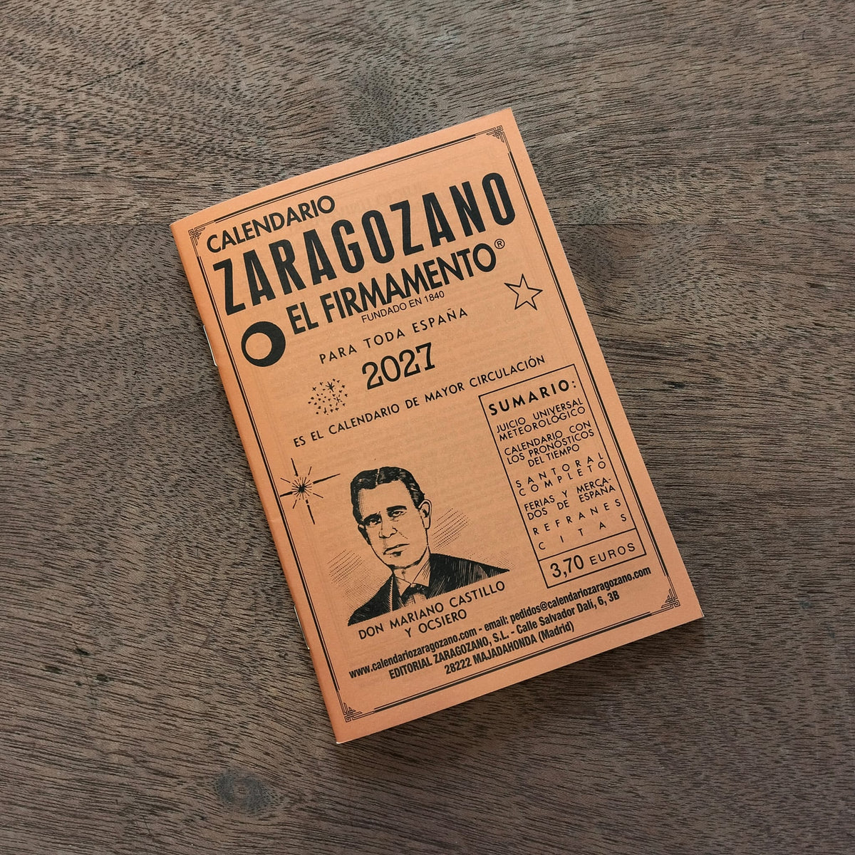 Calendario Zaragozano El Firmamento 2027