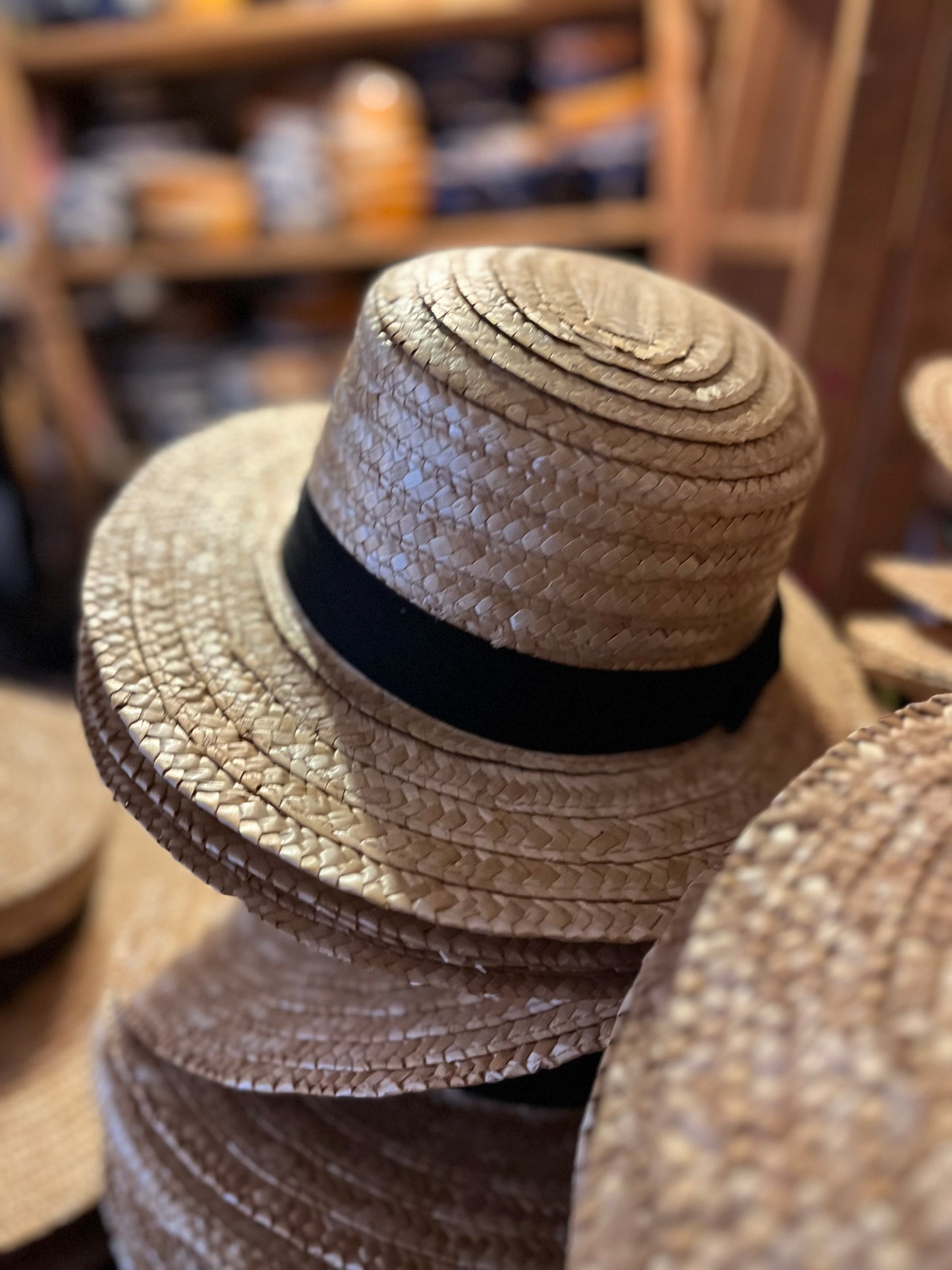 Sombrero Canotier de Paja Anea